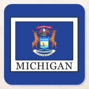 Dessous-de-verre Carré En Papier Michigan