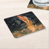 Dessous-de-verre Carré En Papier "Midsummer Eve" par Edward Robert Hughes (Incliné)