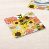 Dessous-de-verre Carré En Papier Mikitiez vacances d'été (Incliné)