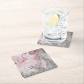 Dessous-de-verre Carré En Papier Minéraux vierges (En situation)