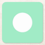 Dessous-de-verre Carré En Papier Mint vert blanc point moderne élégant blanc Modèle<br><div class="desc">Mint Green White Dot Moderne Elegant Blank Modèle Carré Dessous de verre de papier .</div>