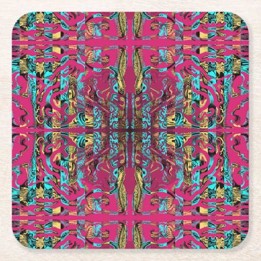 Dessous-de-verre Carré En Papier Mitochondri-Pop (Devant)