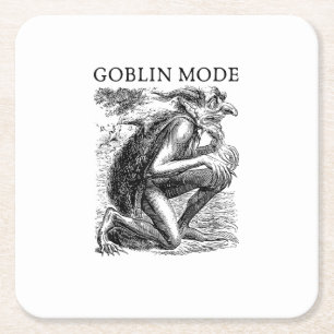 Dessous-de-verre Carré En Papier Mode Gobelin Goblincore Esthétique Vintage Drôle D