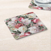 Dessous-de-verre Carré En Papier Modèle (Incliné)