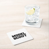 DESSOUS-DE-VERRE CARRÉ EN PAPIER MODÈLE DE SCOUT (En situation)