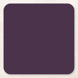 Dessous-de-verre Carré En Papier Modèle monochrome BUDGET PLUM PURPLE