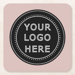 Dessous-de-verre Carré En Papier Moderne, minimaliste, élégant et personnalisable