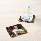 Dessous-de-verre Carré En Papier Moissonneuse, Bouguereau (En situation)