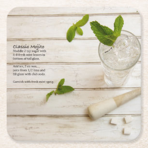 Dessous-de-verre Carré En Papier Mojito classique