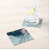 Dessous-de-verre Carré En Papier Mon futur chez soi dans l'espace (En situation)