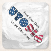 Dessous-de-verre Carré En Papier Mon utopie (Devant)