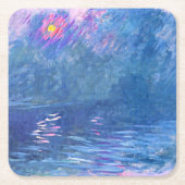 Dessous-de-verre Carré En Papier Monet - Pont de Loo, (Devant)