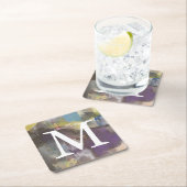 Dessous-de-verre Carré En Papier Monogramme | Interlude calme (En situation)