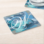 Dessous-de-verre Carré En Papier Monogramme | Tangé (Incliné)