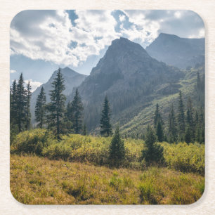 Dessous-de-verre Carré En Papier Montagnes La nature sauvage de la Sainte Croix,