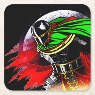 Dessous-de-verre Carré En Papier Montagnes russes Vibrant Knight