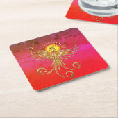 Dessous-de-verre Carré En Papier Montée de Phoenix (Incliné)