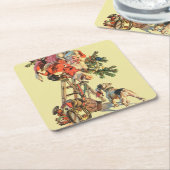 Dessous-de-verre Carré En Papier Monter une échelle (Incliné)