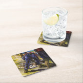 Dessous-de-verre Carré En Papier Morning's Catch, Harbour Island (En situation)