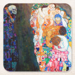 Dessous-de-verre Carré En Papier Mort et vie, Gustav Klimt<br><div class="desc">Gustav Klimt (14 juillet 1862 - 6 février 1918) était un peintre symboliste autrichien et l'un des membres les plus importants du mouvement de sécession de Vienne. Klimt est réputé pour ses peintures, ses peintures murales, ses croquis et autres objets d'art. En plus de ses oeuvres figuratives, qui comprennent des...</div>