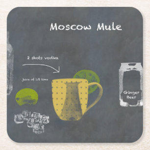 Dessous-de-verre Carré En Papier Moscou Mule