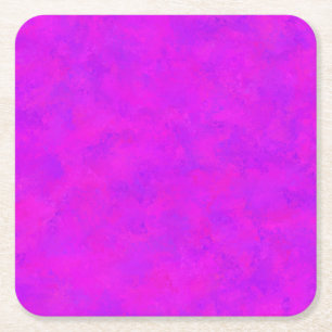Dessous-de-verre Carré En Papier Motif Abstrait Rose Violet
