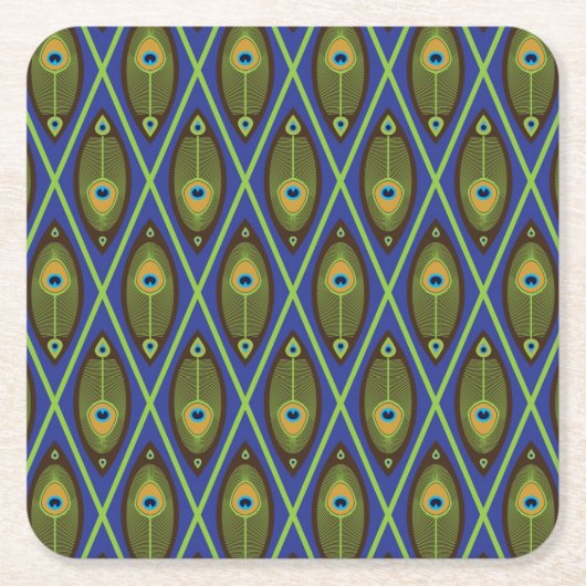 Dessous-de-verre Carré En Papier Motif asiatique (Devant)