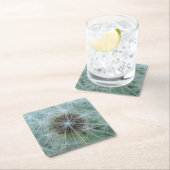 Dessous-de-verre Carré En Papier Motif blanc (En situation)