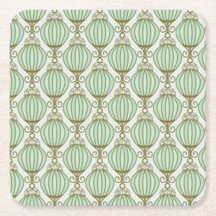 Dessous-de-verre Carré En Papier Motif bleu de Motton