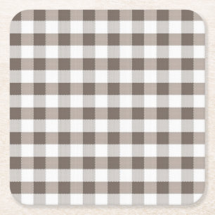 Dessous-de-verre Carré En Papier Motif Brown de nappe