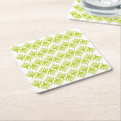 Dessous-de-verre Carré En Papier Motif Cactus (Incliné)