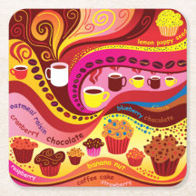 Motif Café et Muffins