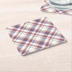 Dessous-de-verre Carré En Papier Motif carreaux classique