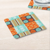 Dessous-de-verre Carré En Papier motif de Bruit-art - cousant (Incliné)