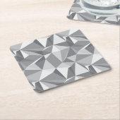 Dessous-de-verre Carré En Papier Motif de diamant - polygone abstrait (Incliné)