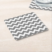 Dessous-de-verre Carré En Papier Motif de zigzag géométrique 2 (Incliné)