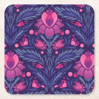 Dessous-de-verre Carré En Papier Motif décoratif avec coeur