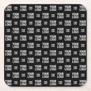 Dessous-de-verre Carré En Papier Motif d'image, de design ou de logo professionnel