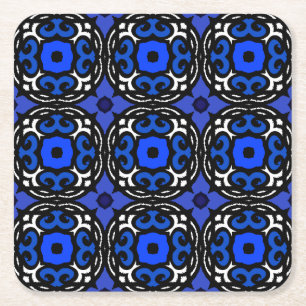 Dessous-de-verre Carré En Papier Motif ethnique aux motifs turcs