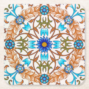 Dessous-de-verre Carré En Papier Motif floral vintage, William Morris