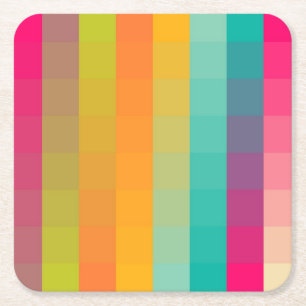 Dessous-de-verre Carré En Papier Motif géométrique abstrait