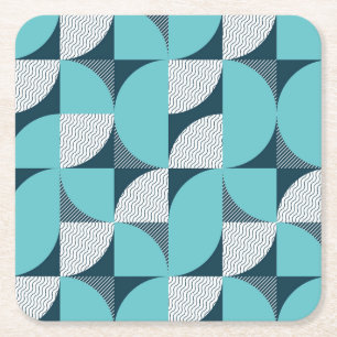 Dessous-de-verre Carré En Papier Motif géométrique créatif
