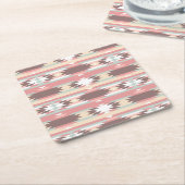 Dessous-de-verre Carré En Papier Motif géométrique dans le style aztèque 2 (Incliné)