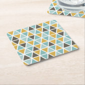 Dessous-de-verre Carré En Papier Motif géométrique de triangle (Incliné)