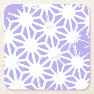 Dessous-de-verre Carré En Papier Motif géométrique Lavender