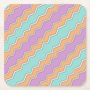 Dessous-de-verre Carré En Papier Motif géométrique ZigZag