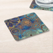 Dessous-de-verre Carré En Papier Motif grunge d'art (Incliné)