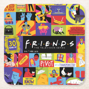 Dessous-de-verre Carré En Papier Motif Iconic FRIENDS™