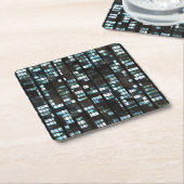 Dessous-de-verre Carré En Papier Motif lumineux de fenêtres (Incliné)