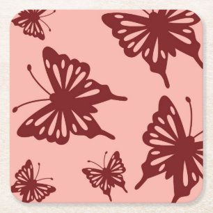 Dessous-de-verre Carré En Papier motif papillon